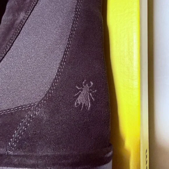 Fly London BAGU233FLY Suede Leather Women's Slip On Black Boots Size 8-8.5 - Picture 11 of 14